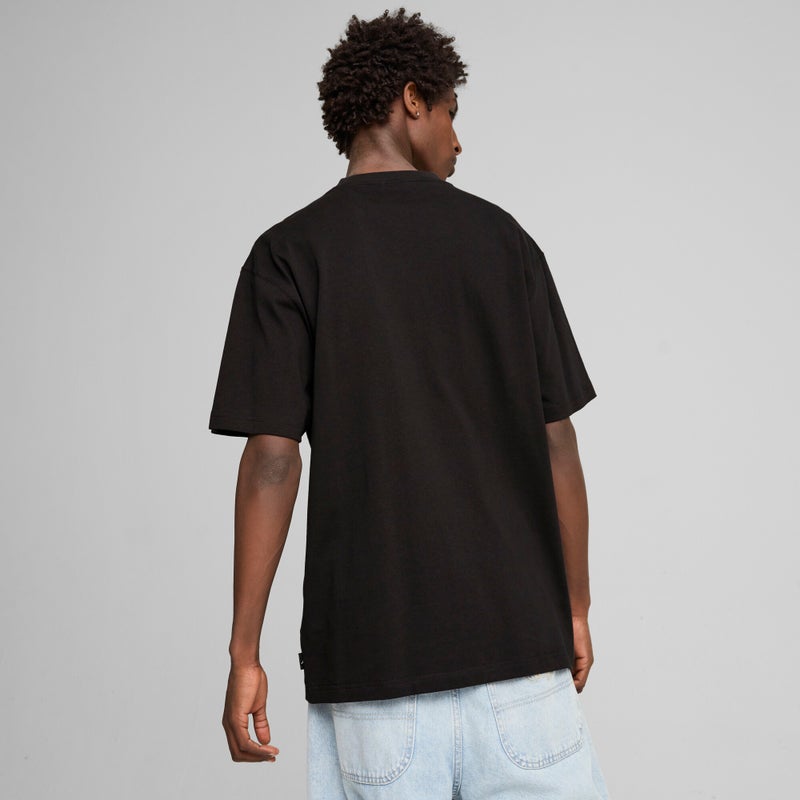 PUMA GRAPHICS "Athlete" Mens Black T-Shirt - Image 4